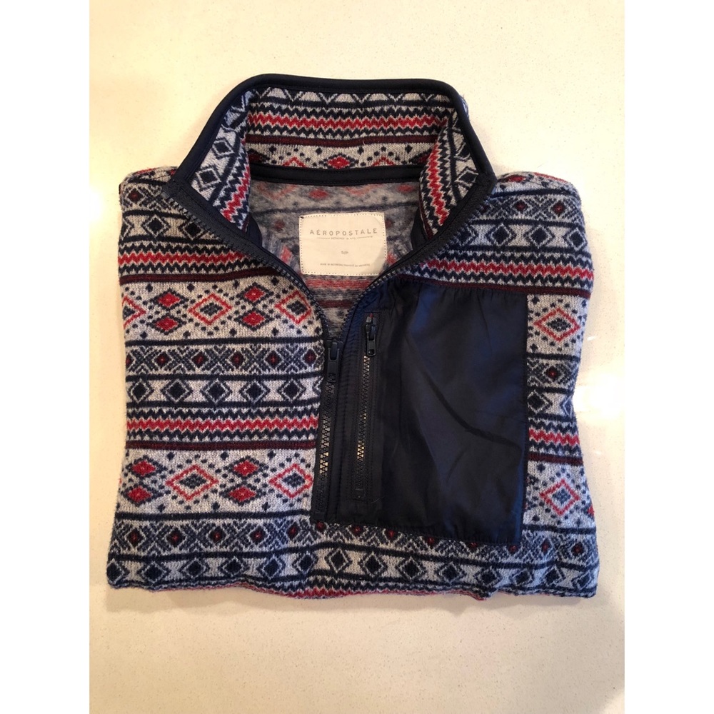 Patterned fleece sweatshirt - Picture 3 of 6